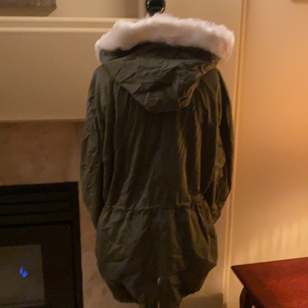 Hooded Drawstring Jacket - Picture 3 of 10